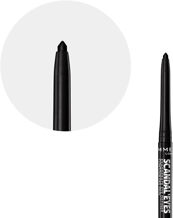 Rimmel London Scandaleyes Exaggerate Eye Definer, 001 Intense Black, 0.35g