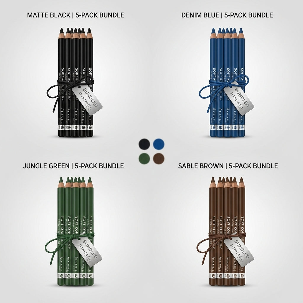 Rimmel Soft Kohl Kajal Professional Eyeliner Pencil Jet Black | Skinelle UK` |Shop Us