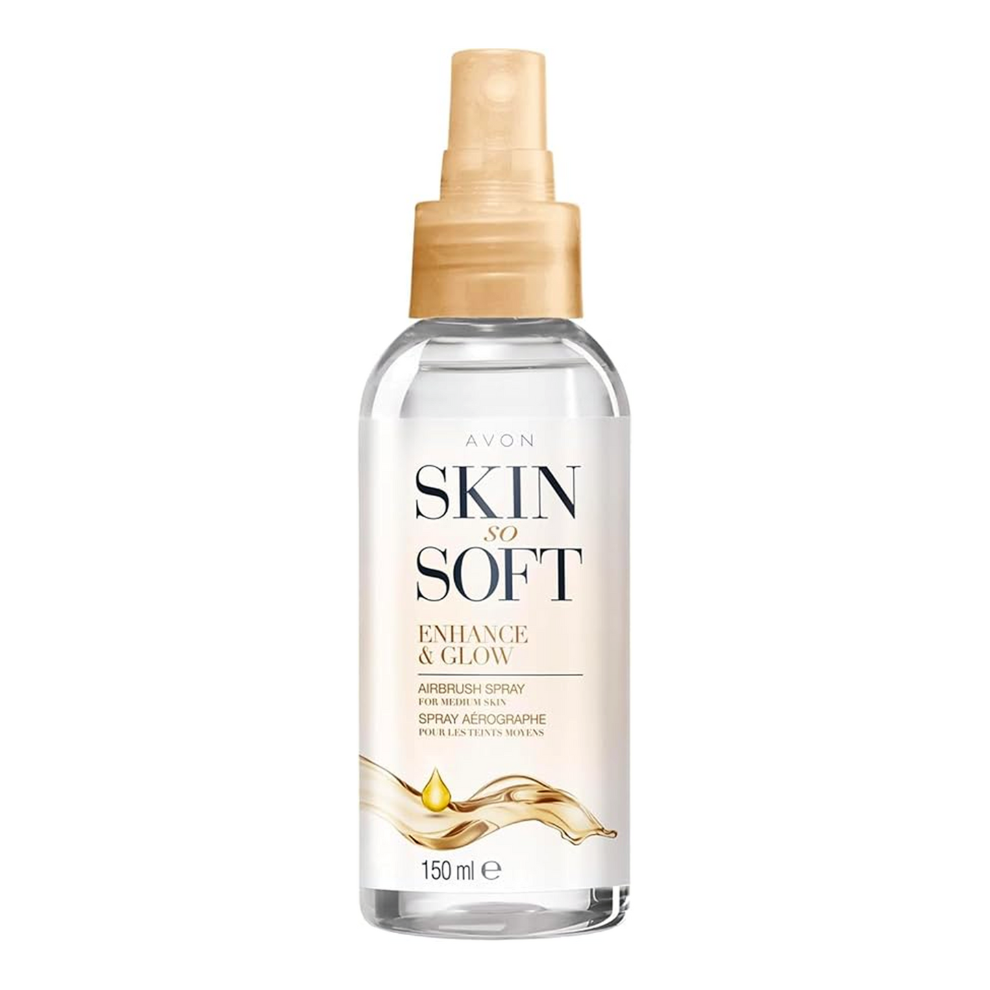 Avon Skin So Soft Enhance & Glow Airbrush Tanning Spray 150ml Duo, Sun-Kissed Glow, Quick Drying, Easy to Use, Cruelty Free (Pack of 2)