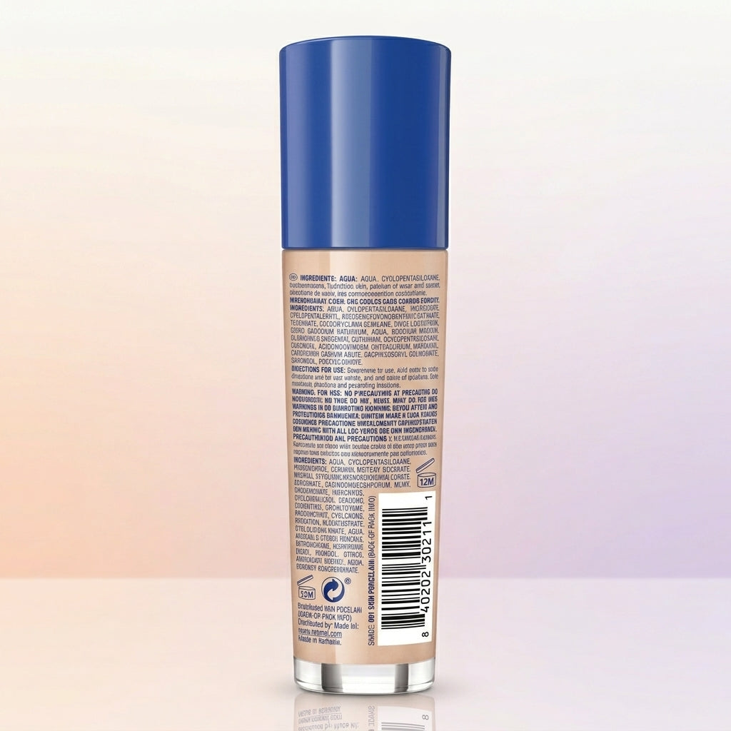 Rimmel Match Perfection Foundation 200 Soft Beige, Medium Coverage, 24hr Hydration,