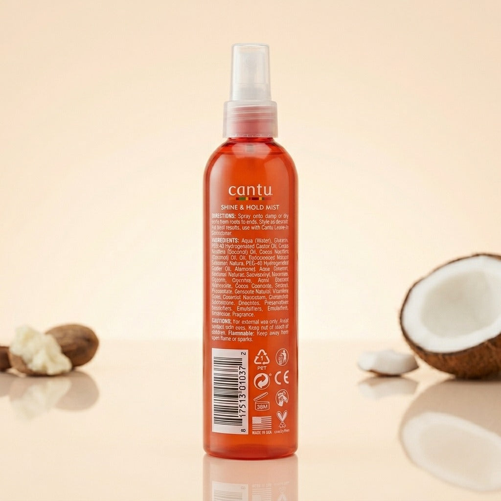 Cantu natural coconut milk shine and hold mist 8 oz 237ml