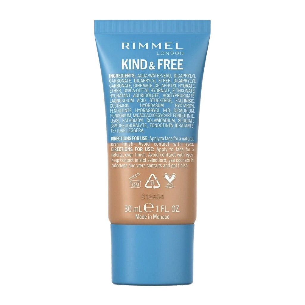 Rimmel Kind + Free Moisturising Skin Tint Foundation, Vanilla 160