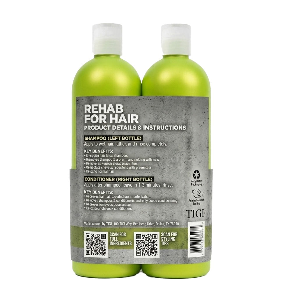 Tigi Bed Head Tween Re Energize Shampoo + Conditioner 750 ml