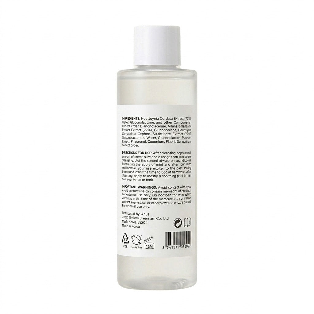 Anua Heartleaf 77% Soothing Toner 250ml | SKINELLEUK