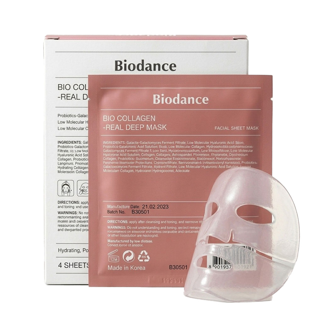 BIODANCE Bio-Collagen Real Deep Mask 1.19oz x 4 – Korean Skincare – Buy Online | SkinelleUK