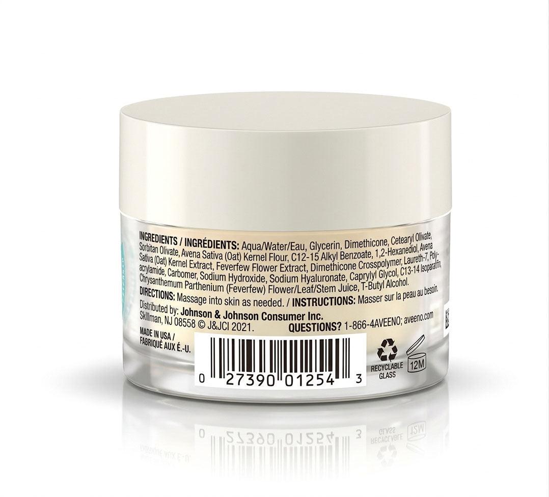 Aveeno Face Calm+Restore Oat Gel Moisturiser (1x 50ml), Nourishing Day Cream, Suitable for Sensitive Skin