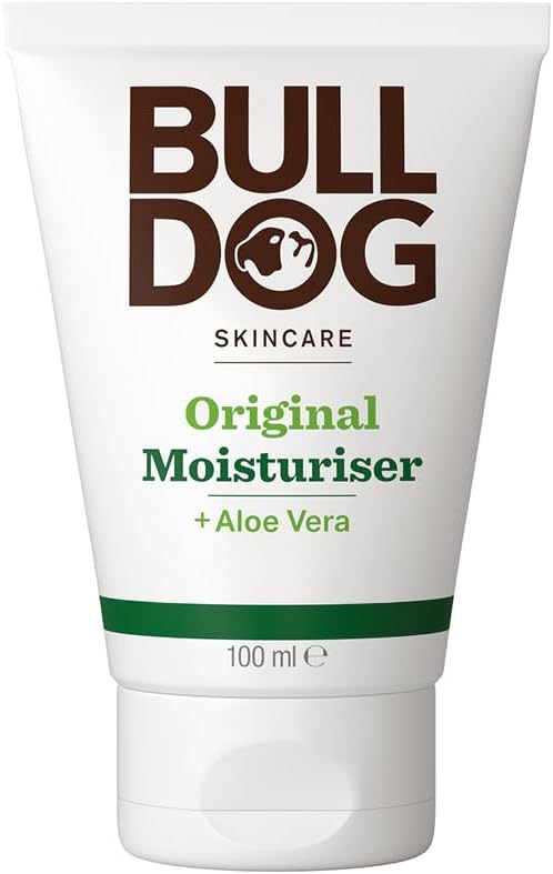 Bulldog Skincare Original Men's Moisturiser, Non-Greasy Hydration, Fast Absorption Daily Moisturiser for Men 100ml
