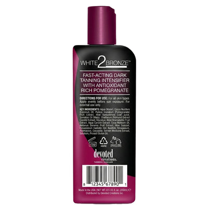 Devoted Creations White 2 Bronze Pomegranate Accelerator Bottle 251ml (2025)