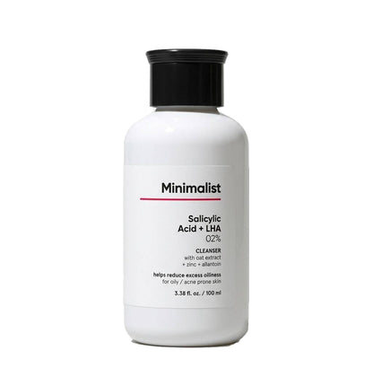 Minimalist 2% Salicylic Acid Face Wash for Oily Skin | Sulphate free, Anti Acne Face Cleanser With LHA & Zinc For Acne or Pimples | Men & Women, 100 ml (Pack of 1)