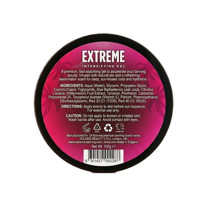 Sunbed Tanning Accelerator (100g), Extreme Intensifying Tanning Gel, Watermelon