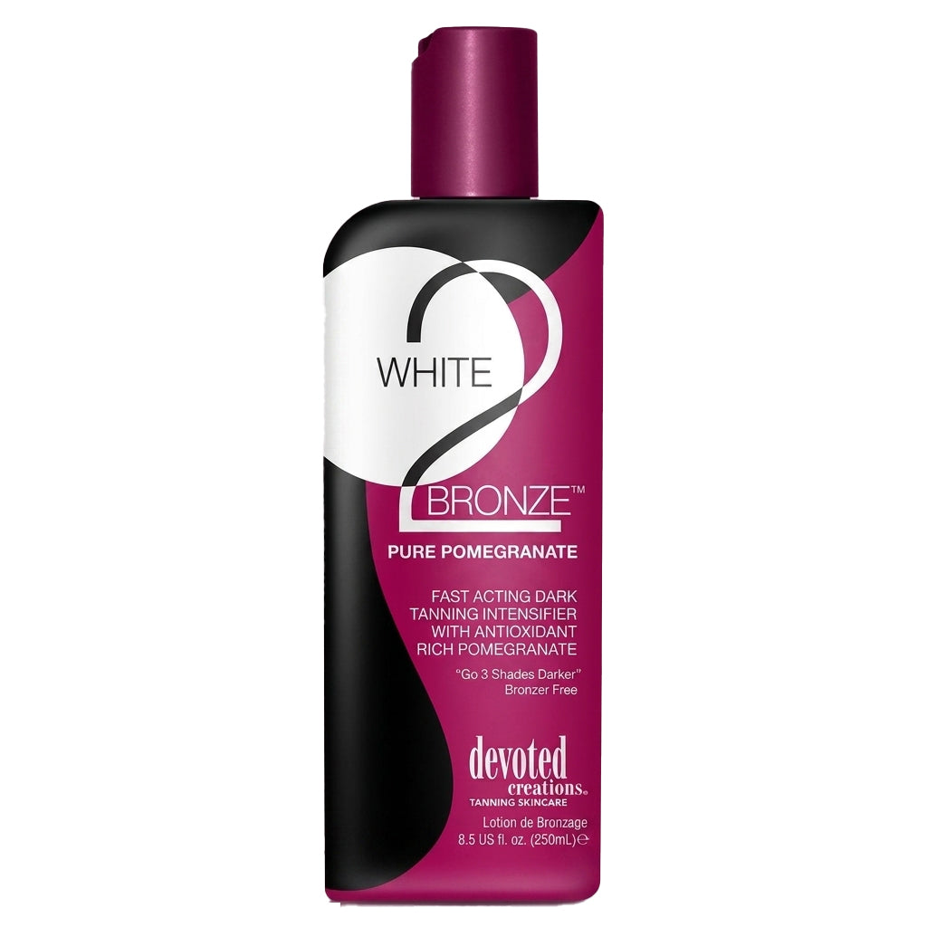 Devoted Creations White 2 Bronze Pomegranate Accelerator Bottle 251ml (2025)