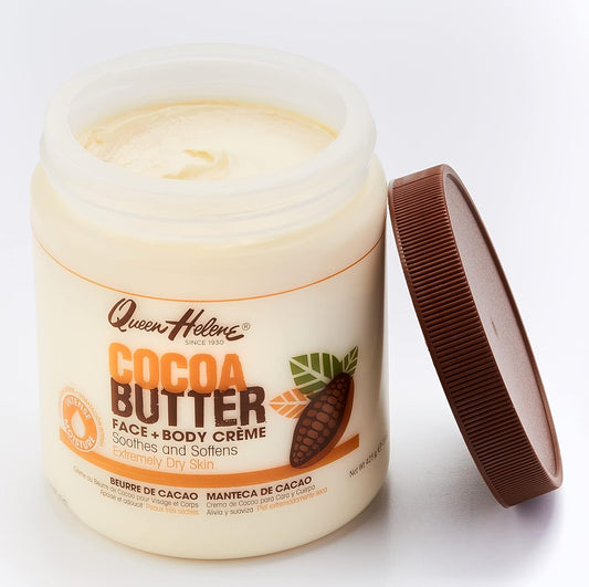 Queen Helene Natural Cocoa Crème, Cocoa Butter, 15 Ounce