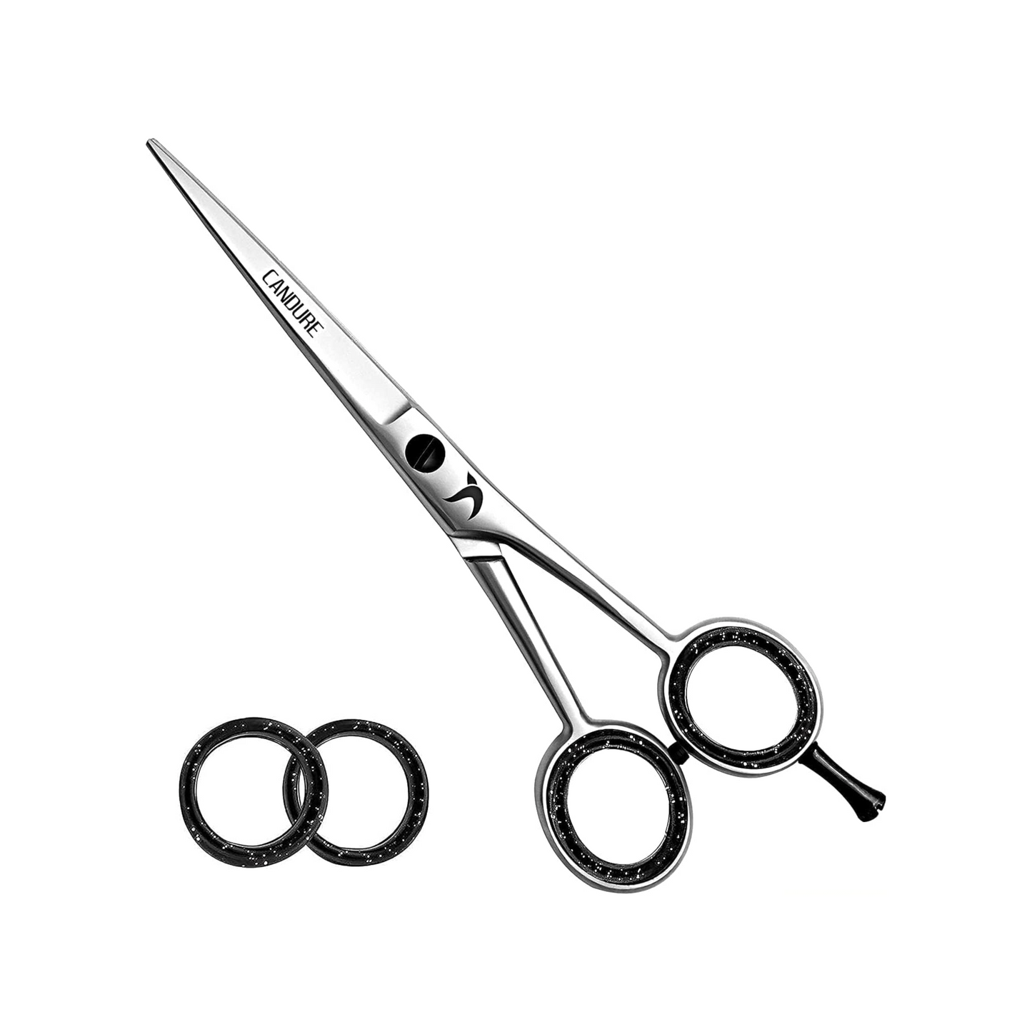 Candure Hairdressing Barber Hair Scissor for Professional 6.5 inch Hairdressers Barbers Stainless Steel Hair Cutting Shears - for Salon Barbers, Men, Women, Children and Adults (Japanese, 6.5")