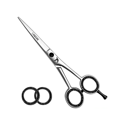 Candure Hairdressing Barber Hair Scissor for Professional 6.5 inch Hairdressers Barbers Stainless Steel Hair Cutting Shears - for Salon Barbers, Men, Women, Children and Adults (Japanese, 6.5")
