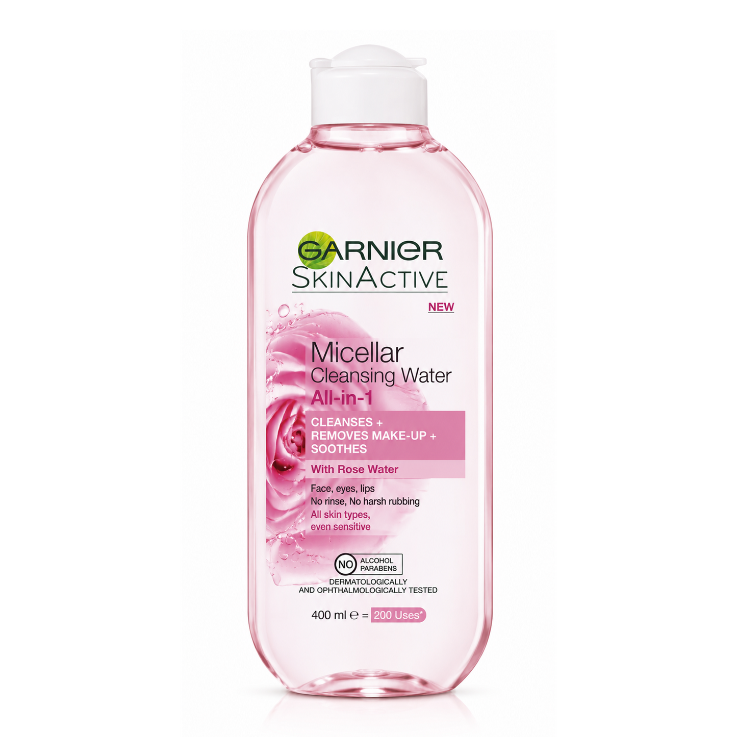 Garnier Natural Rose Water Toner Sensitive Skin 200ml (Packaging May Vary)