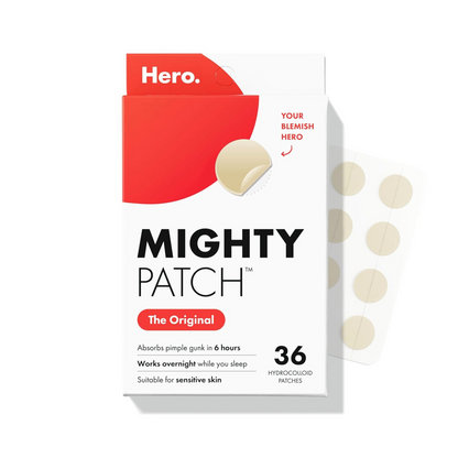 Mighty Patch Original Spot Patches by Hero Cosmetics, Day & Night Time Acne Treatment, Clear Spot Remover Hydrocolloid Patches, Anti Acne Dots, Spot Treatment Pimple Stickers - 72 Pimple Patches
