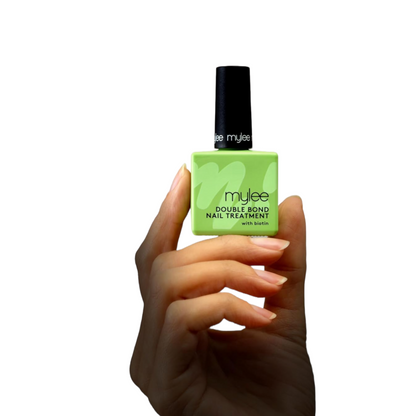 Mylee Double Bond Nail Treatment - 99% Nail Keratin Repair - KeraBuild Technology with Biotin, AHA & PHA - Strengthens, Rebuilds & Restores Weak, Soft or Bendy Nails - 13.5ml
