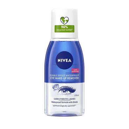 NIVEA Double Effect Waterproof Eye Make-Up Remover 125ml | Skinelle UK