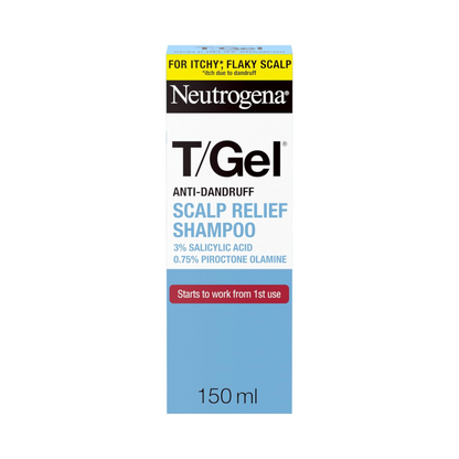 Neutrogena T/Gel Scalp Relief Anti-Dandruff Shampoo (250ml) With 3% Salicylic Acid, Suitable for Those Prone to Scalp Psoriasis and Seborrhoeic Dermatitis,Packaging may vary
