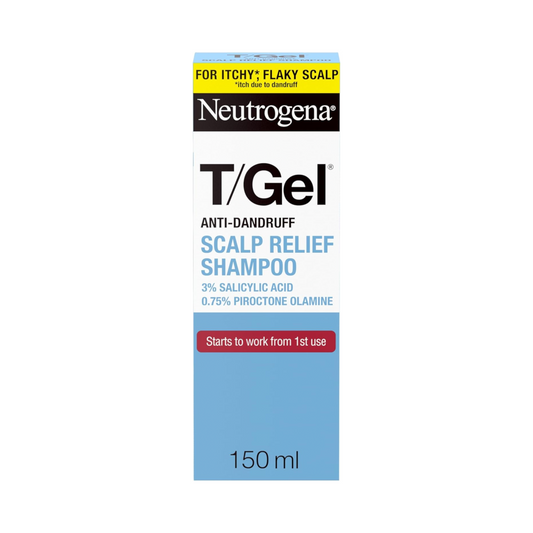 Neutrogena T/Gel Scalp Relief Anti-Dandruff Shampoo (250ml) With 3% Salicylic Acid, Suitable for Those Prone to Scalp Psoriasis and Seborrhoeic Dermatitis,Packaging may vary
