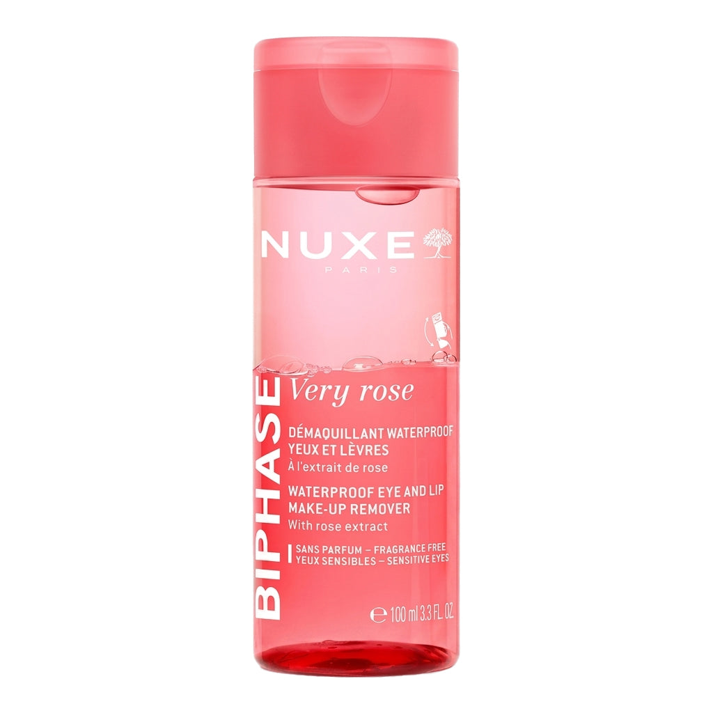 Nuxe Very Rose Waterproof Eye & Lip Make-Up Remover 100ml | Buy Online | Skinelle UK