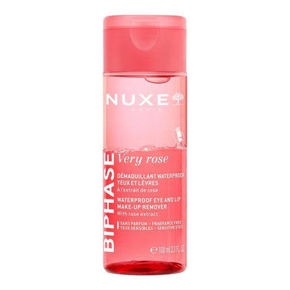 Nuxe Very Rose Waterproof Eye & Lip Make-Up Remover 100ml | Buy Online | Skinelle UK