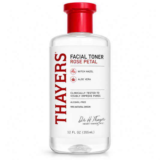 Thayers Witch Hazel Facial Gentle Rose Petal Toner Lotion with Organic Aloe Vera, All Day Hydration, Redue Pores & Improve Skin Texture, Vegan & Alcohol Free, 355ml