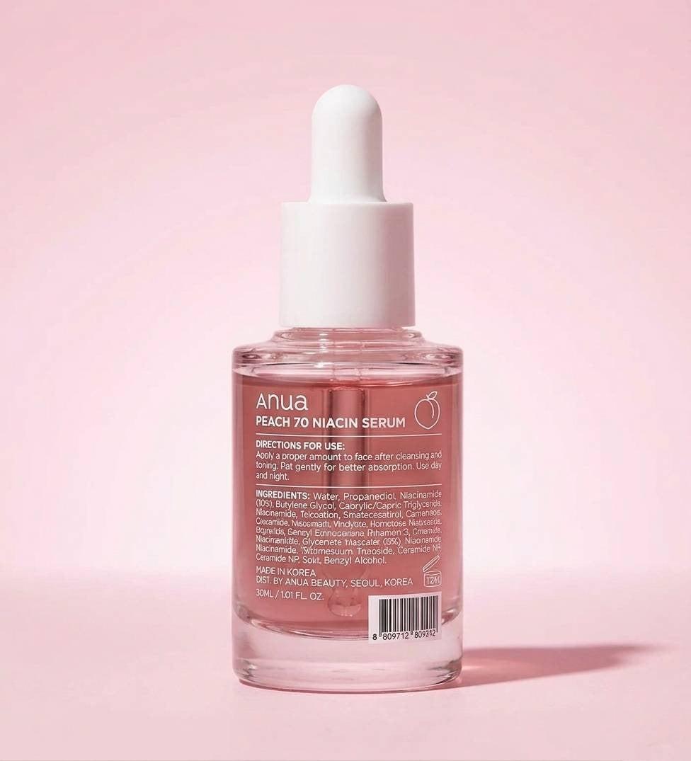Anua Peach Niacin Serum 70% | SkinelleUk