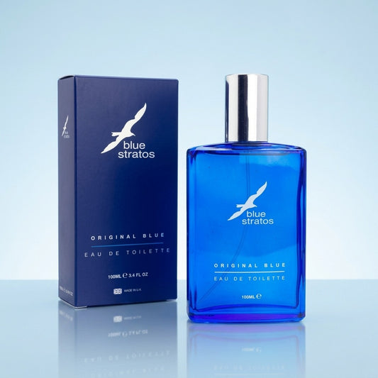Blue Stratos Aftershave, Original Blue for Men 100ml