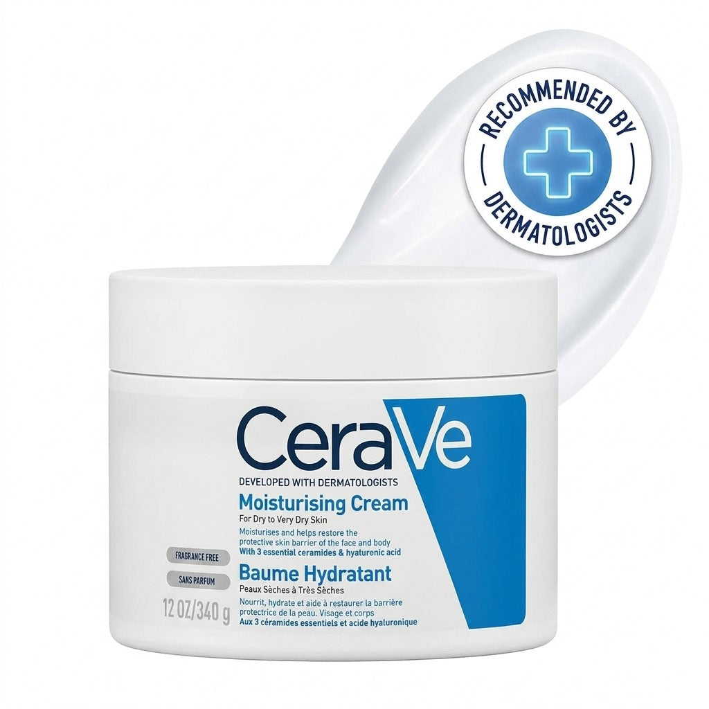 CeraVe Moisturising Cream Face & Body Fragrance-Free 454g | SkinelleUK