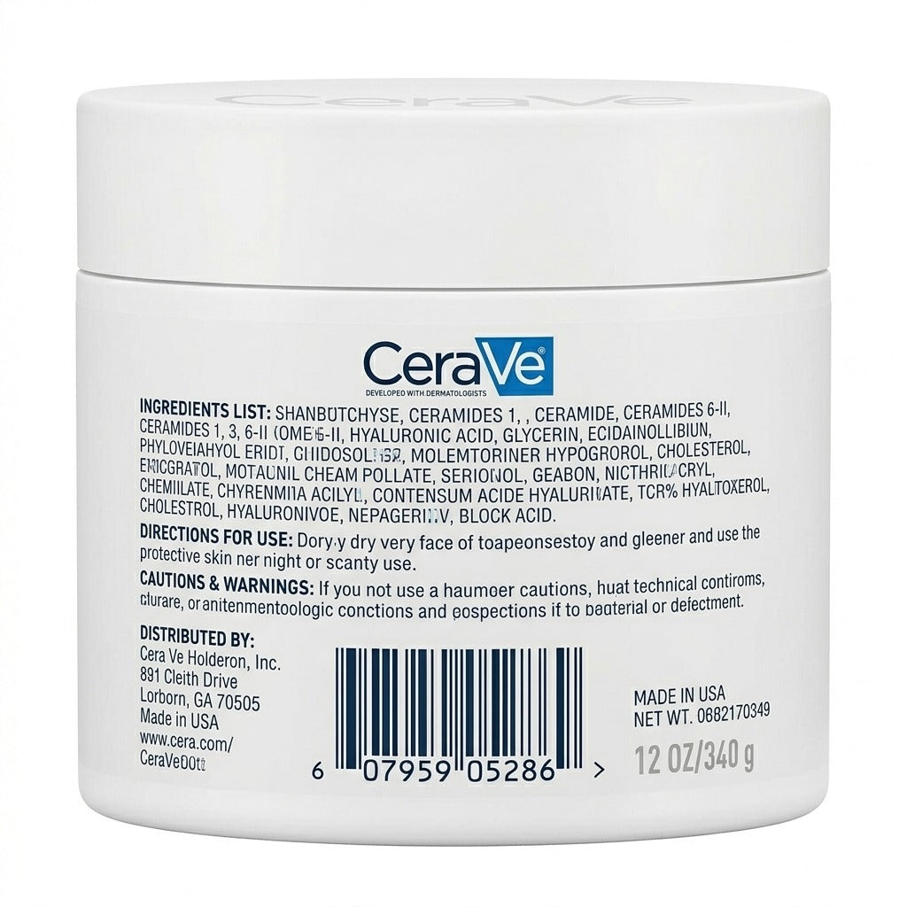 CeraVe Moisturising Cream Face & Body Fragrance-Free 454g | SkinelleUK