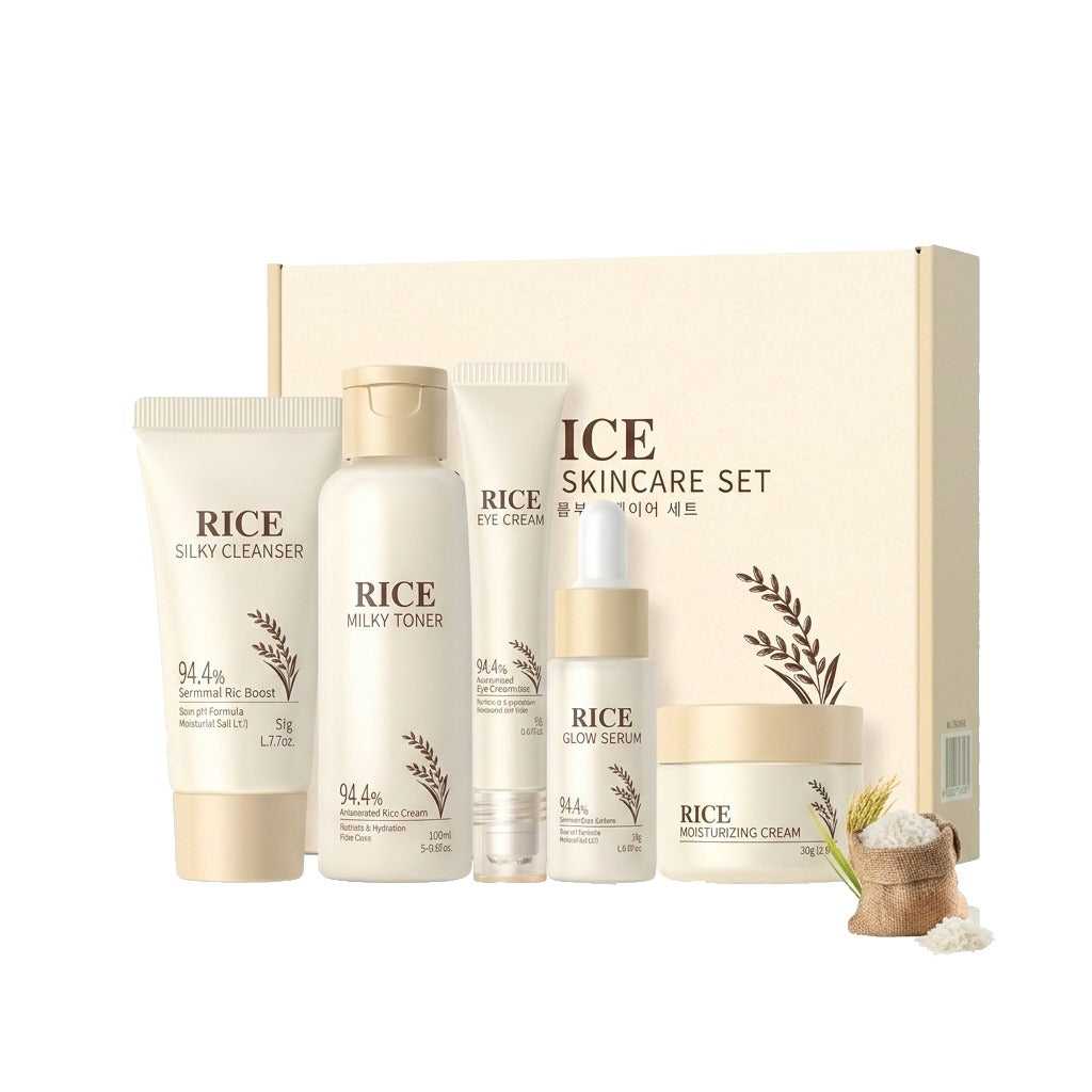 5PCS Rice Skin Care Set – Korean Skincare – Buy Online | SkinelleUK