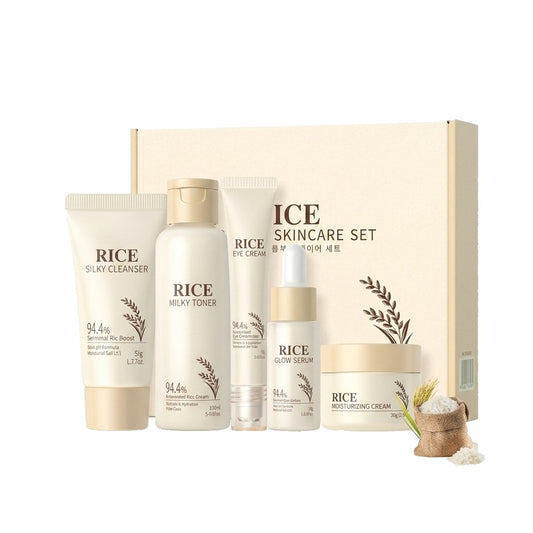 5PCS Rice Skin Care Set – Korean Skincare – Buy Online | SkinelleUK