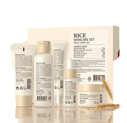 5PCS Rice Skin Care Set – Korean Skincare – Buy Online | SkinelleUK