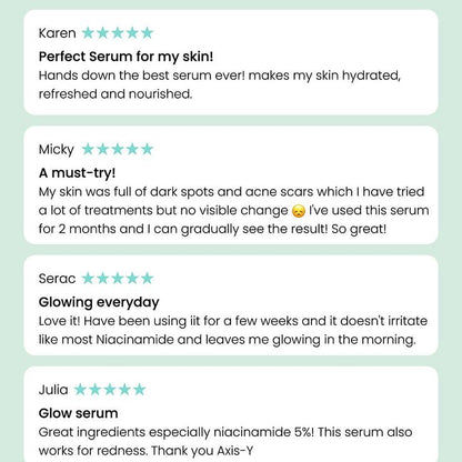 Axis-Y Dark Spot Correcting Glow Serum Dark Spot Treatment