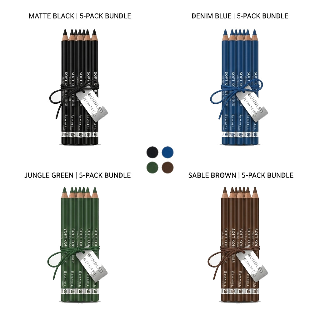 Rimmel Soft Kohl Kajal Professional Eyeliner Pencil Jet Black | Skinelle UK`