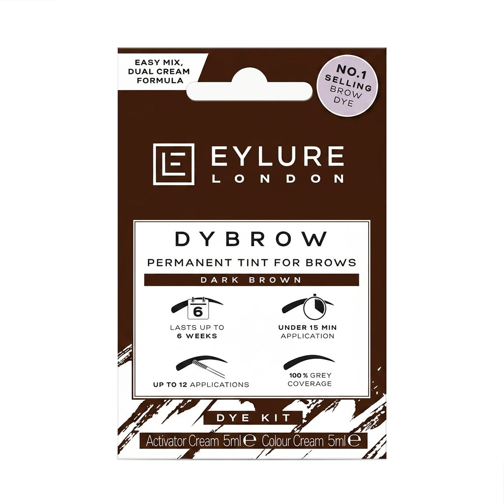 Eylure DYBROW Eyebrow Dye Kit – Dark Brown – Buy Online | SkinelleUK