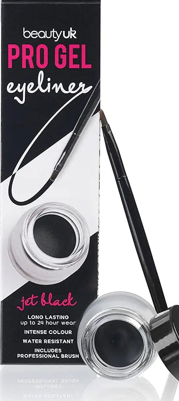 Beauty UK Cosmetics Pro Gel Eyeliner Number 1, Jet Black