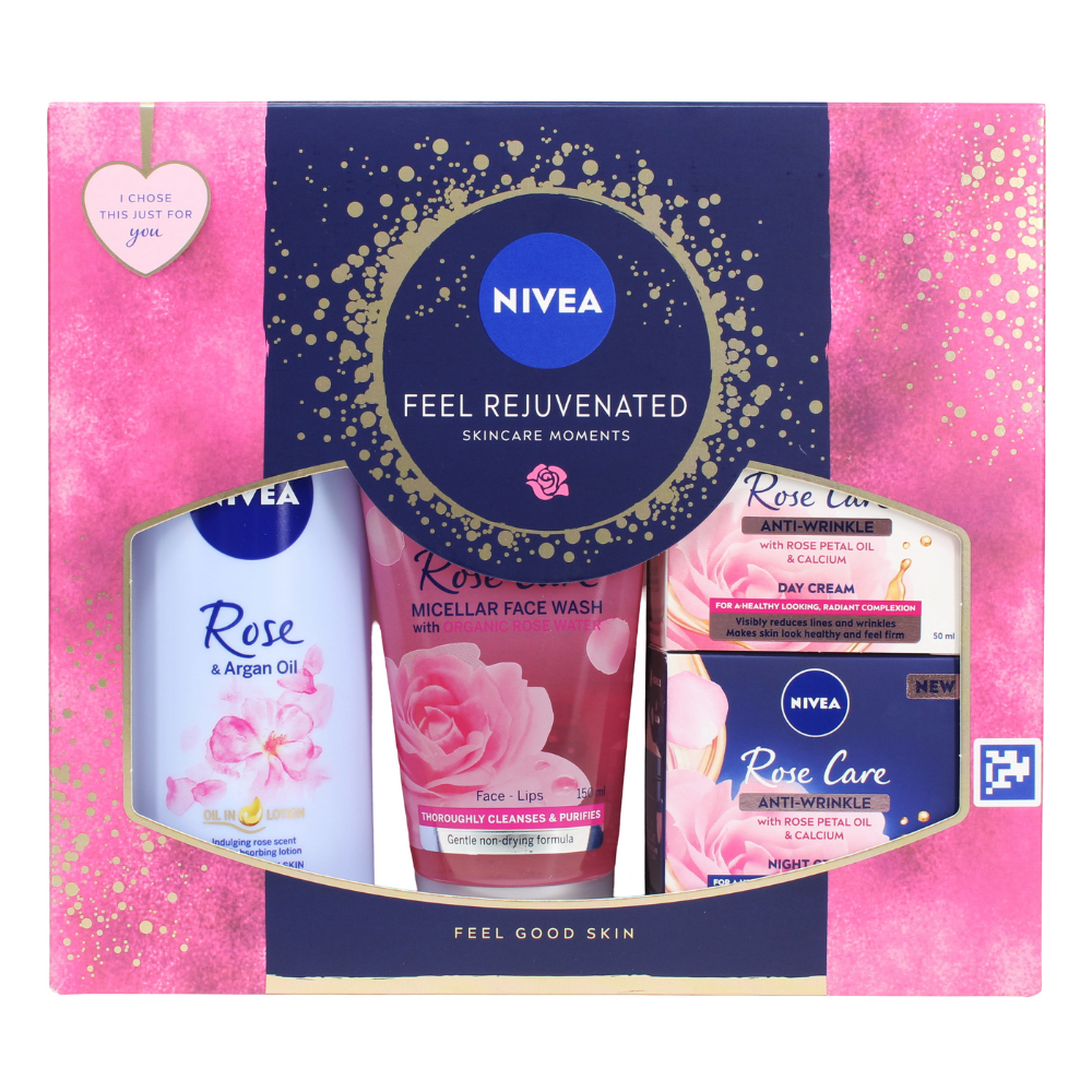 Nivea Feel Rejuvenated Gift Set - Rose Care