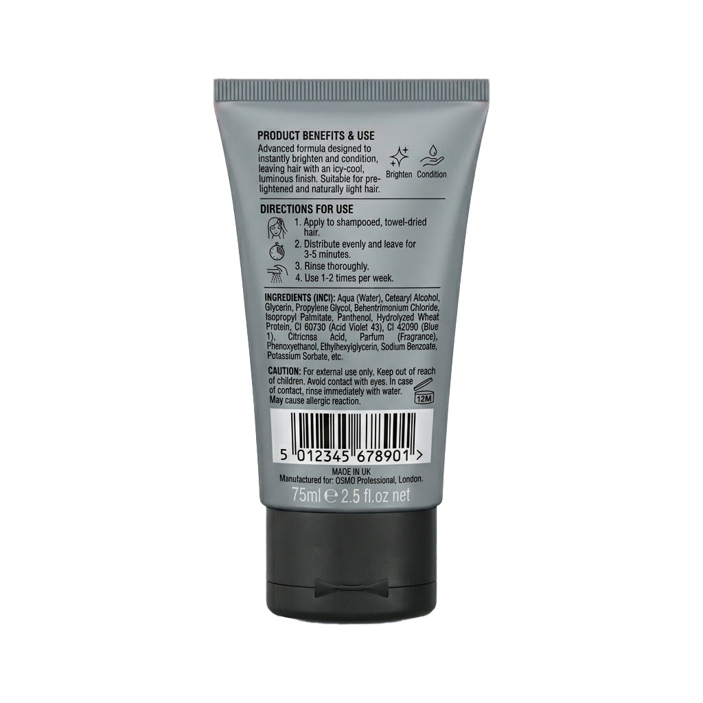 Back label of a skincare product tube on a white background