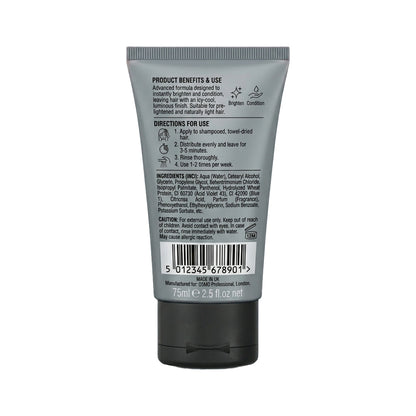 Back label of a skincare product tube on a white background